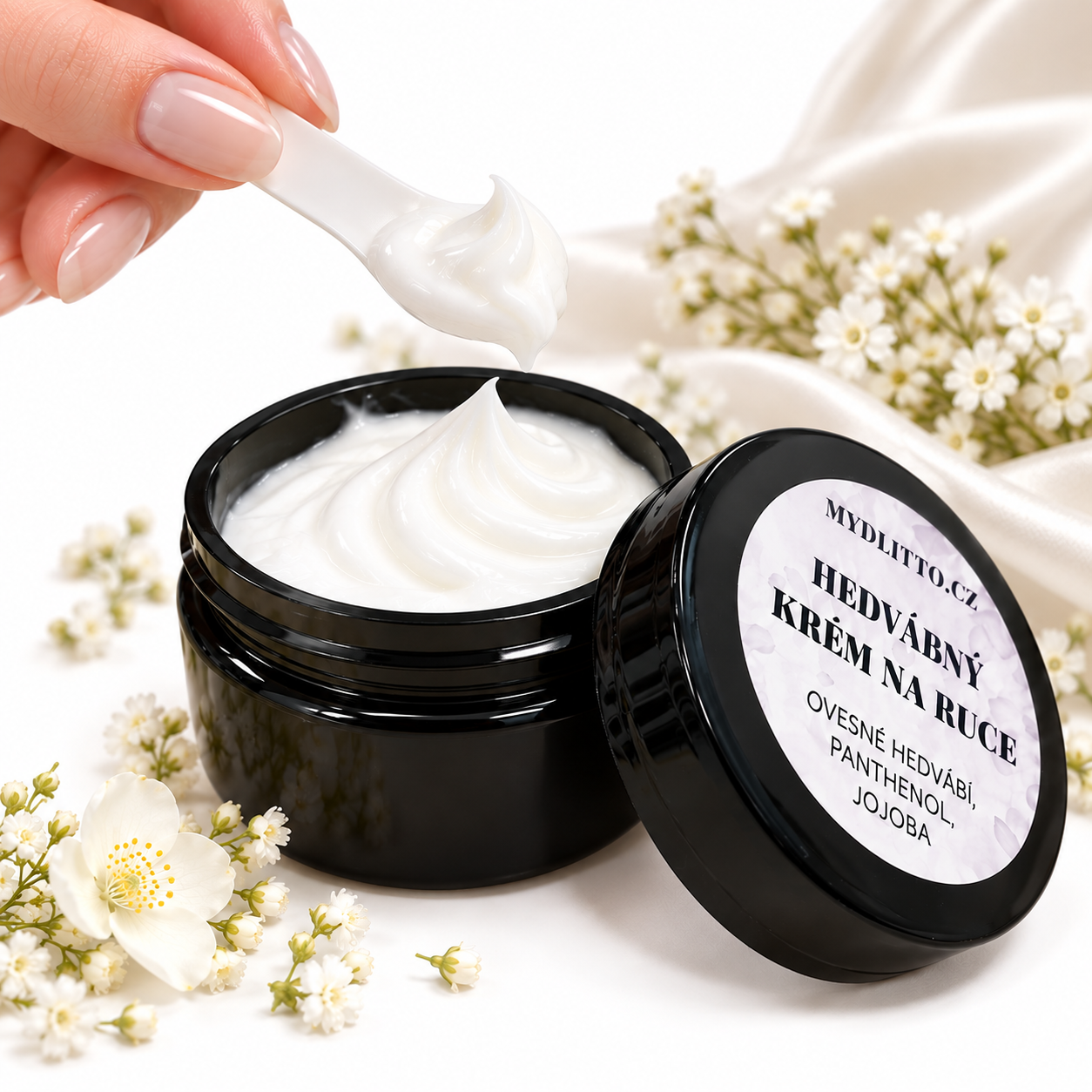 Hedvábný krém na ruce - dóza 50 ml