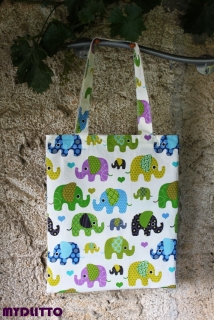 Plátěná taška "Sloní pochod"